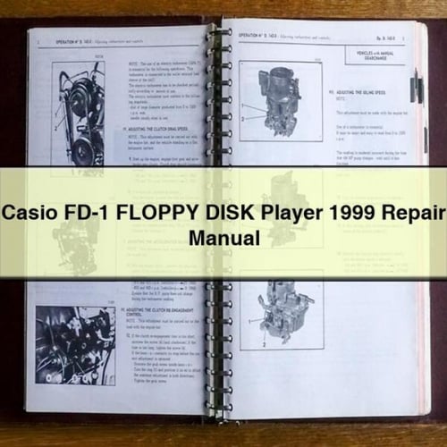 CASIO FD-1 FLOPPY DISK Player 1999 Repair Manual PDF Download