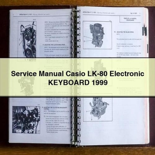 Casio LK-80 Electronic Keyboard Service Manual (1999) PDF