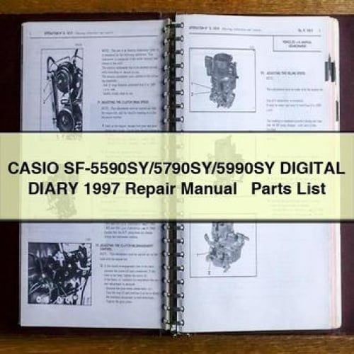 CASIO SF-5590SY/5790SY/5990SY Digital DIARY 1997 Repair Manual + Parts List PDF Download