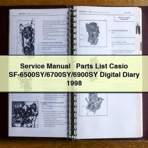 Service Manual + Parts List CASIO SF-6500SY/6700SY/6900SY Digital DIARY 1998 PDF Download