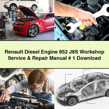 Renault Diesel Engine 852 J8S Workshop Service & Repair Manual # 1