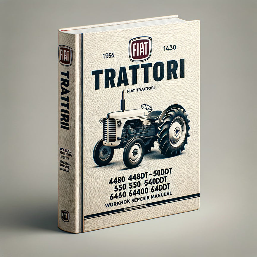 Manual de servicio y reparación de taller de tractores Fiat Trattori 480 480DT 500 500DT 540 540DT 640 640DT y especiales n.º 1