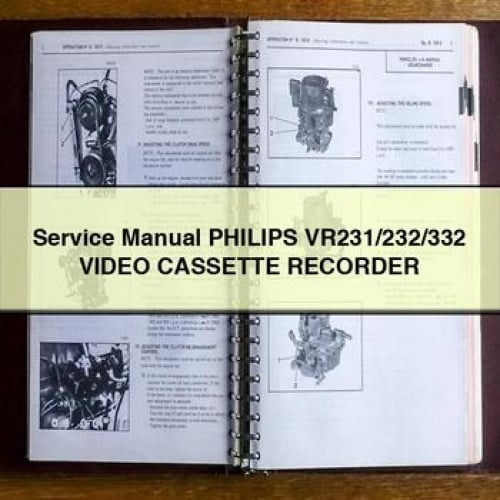 Philips VR231/232/332 Video Cassette Recorder Service Manual (PDF)