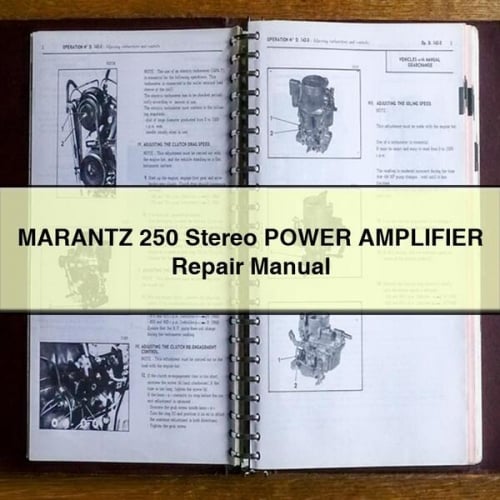 MARANTZ 250 Stereo POWER AMPLIFIER Repair Manual PDF Download