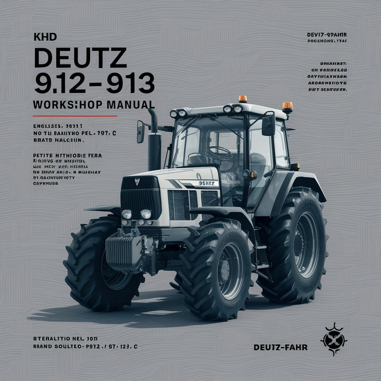 Manuel d'atelier KHD Deutz 912-913 FL912.B/FL 913/C