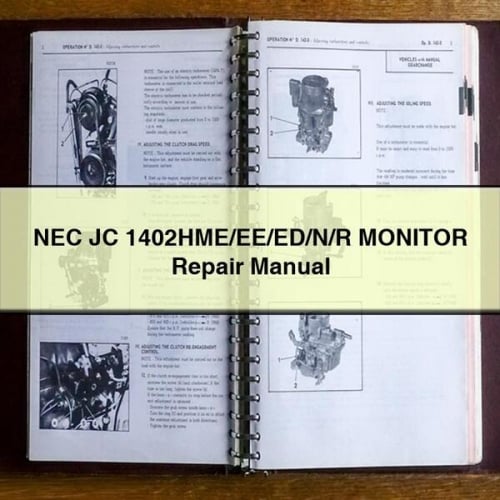 NEC JC 1402HME/EE/ED/N/R MONITOR Repair Manual PDF Download