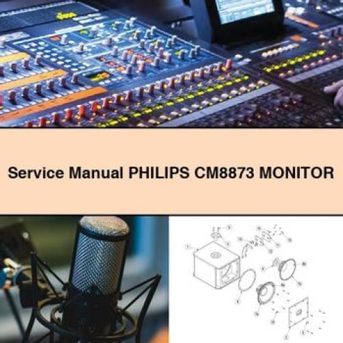 Philips CM8873 Monitor Service Manual PDF