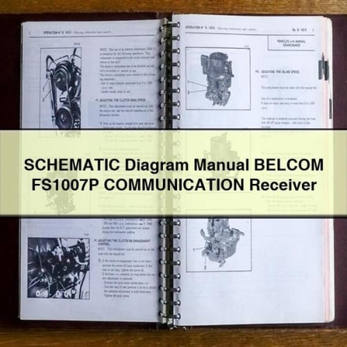 SCHEMATIC Diagram Manual BELCOM FS1007P COMMUNICATION Receiver PDF Download