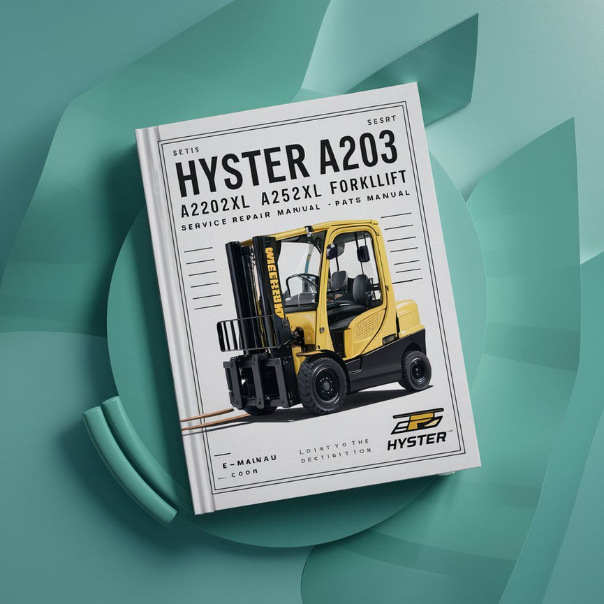 Manual de servicio y reparación de montacargas eléctrico HYSTER A203 (A20XL A25XL A30XL) + Manual de piezas