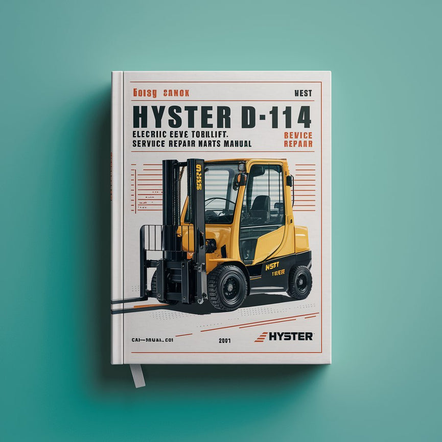 Manual de servicio y reparación de carretilla elevadora eléctrica HYSTER D114 (E25XM E30XM E35XM E40XMS) + Manual de piezas