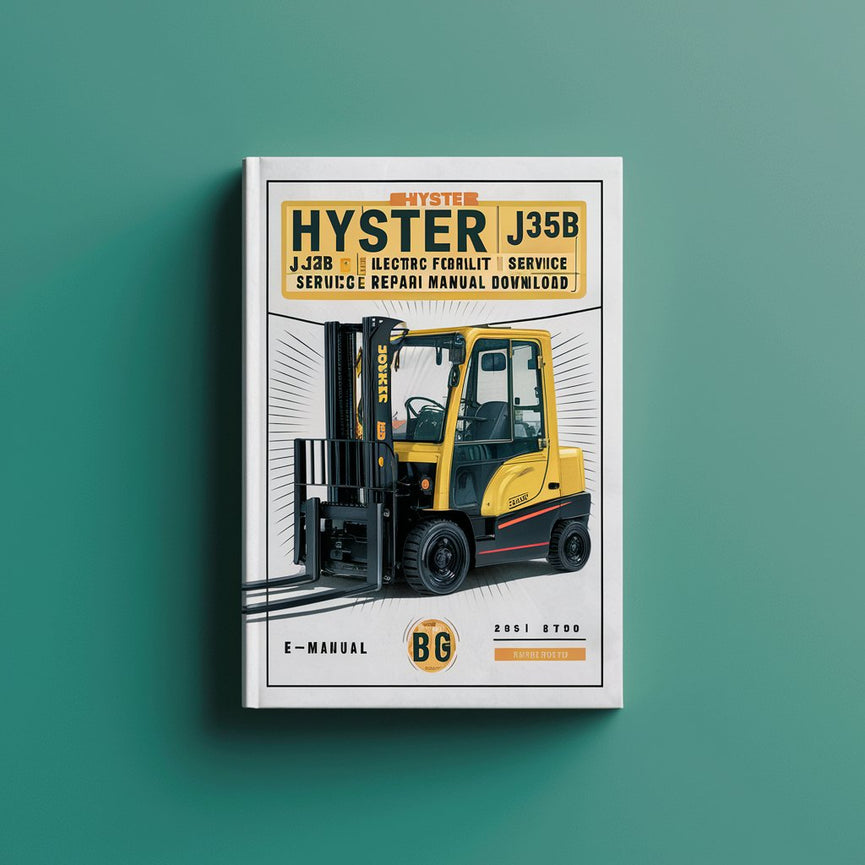 HYSTER J25B J35B J30BS Electric Forklift Service Repair Manual & Parts Manual  (B160)