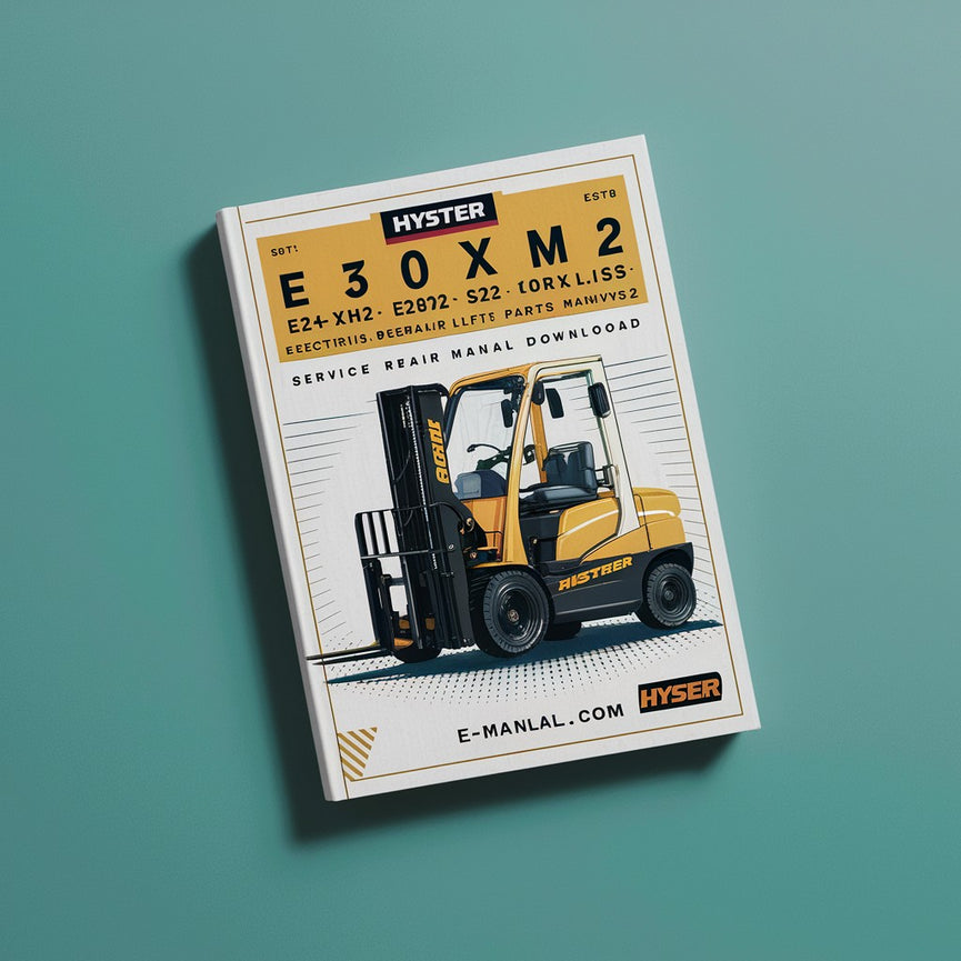 Manual de servicio y reparación de montacargas eléctricos HYSTER E25XM2 E30XM2 E35XM2 E40XMS2 y manual de piezas (D114)