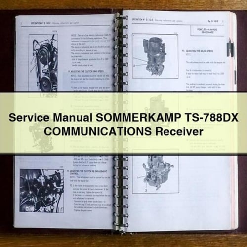 Service Manual SOMMERKAMP TS-788DX COMMUNICATIONS Receiver PDF Download