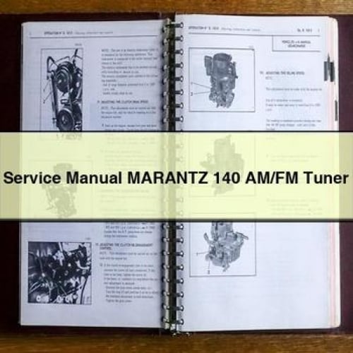 Marantz 140 AM/FM Tuner Service Manual PDF