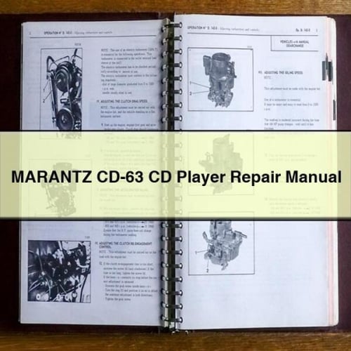 Marantz CD-63 CD Player Repair Manual