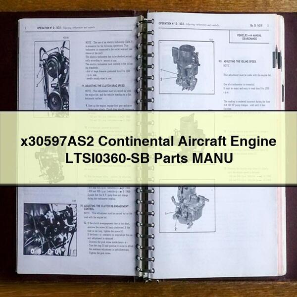 x30597AS2 Pièces de rechange pour moteur d'avion Continental LTSI0360-SB