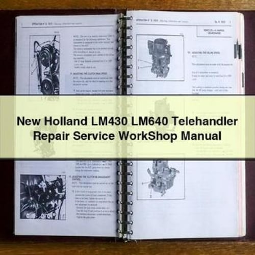 Manual de taller de reparación y mantenimiento de manipuladores telescópicos New Holland LM430 LM640