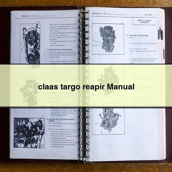 claas targo reapir Manual