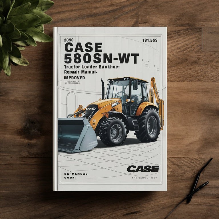 Case 580N, 580SN-WT, 580SN, 590SN Tractor Loader Backhoe Service Repair Manual (Improved PDF)