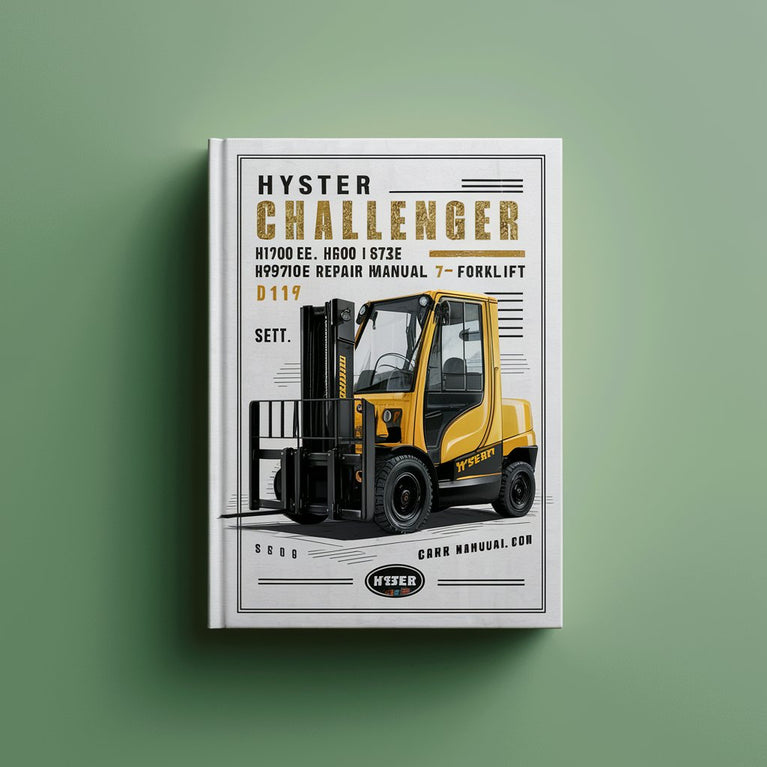 HYSTER CHALLENGER H1050EH H800E H880E H970E Forklift Service Repair Manual(D117)