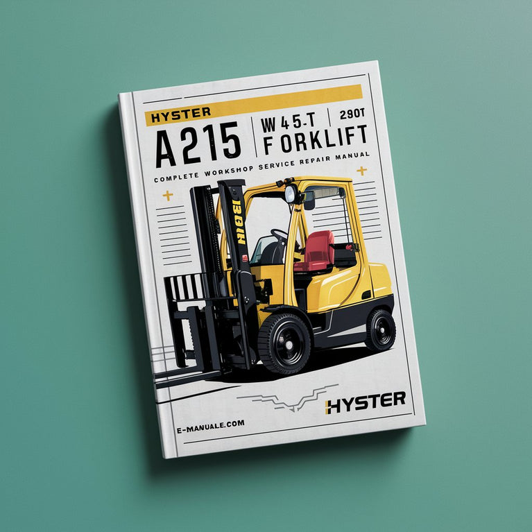 Manual completo de reparación y servicio del taller de la carretilla elevadora Hyster A215 (W45XT)