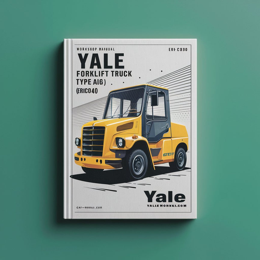 Yale Forklift Truck Type AG BG (A814): ERC030 ERC040 Workshop Manual