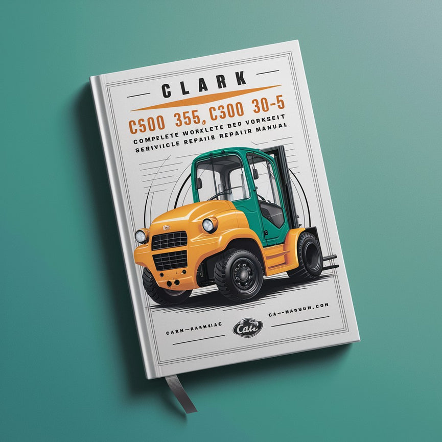 Manual completo de reparación y servicio del taller de la carretilla elevadora Clark C500 355 C500 30-55