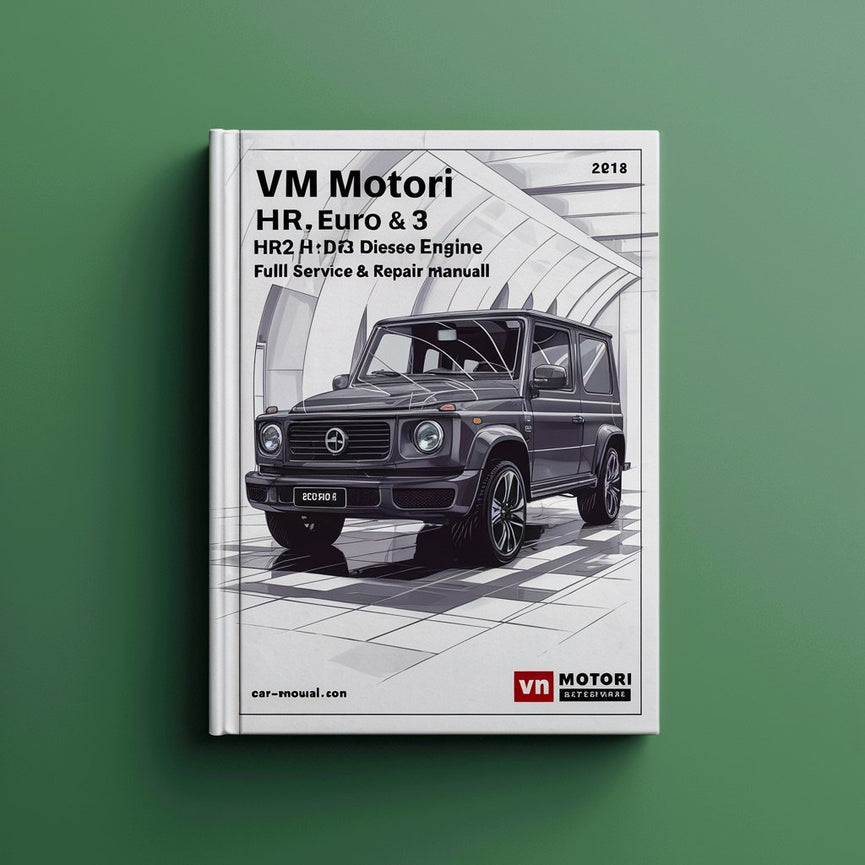 Manual completo de servicio y reparación de motores diésel de las series HR2 y HR3 de VM Motori HR Euro 2 y 3