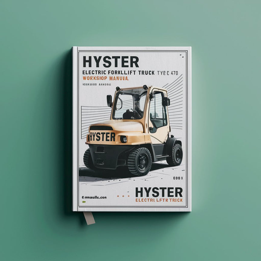 Hyster Electric Forklift Truck Type C470: N25XMDR3 N30XMR3 N40XMR3 Workshop Manual