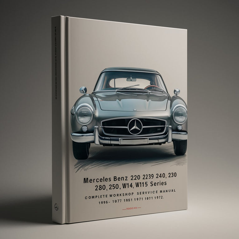 Manuel de réparation et d'entretien d'atelier complet pour Mercedes Benz 220 230 240 250 280 300 W114 W115 1968 1969 1970 1971 1972