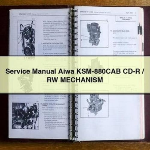 Aiwa KSM-880CAB CD-R/RW Mechanism Service Manual