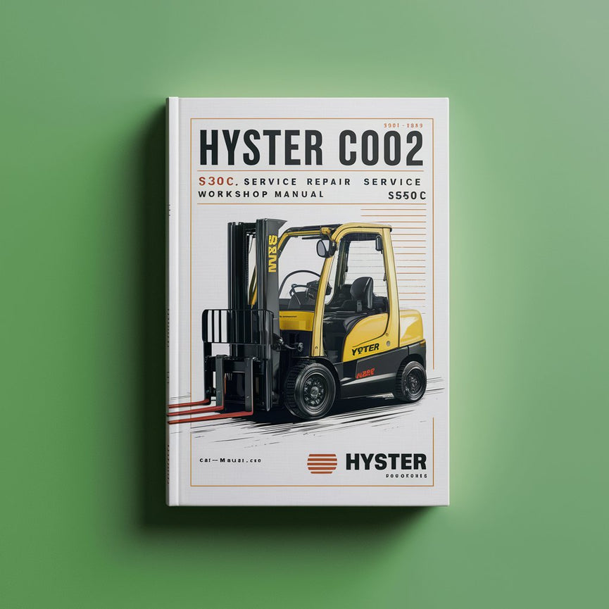 Manual de taller de reparación y mantenimiento de montacargas Hyster C002 (S30C S40C S50C)