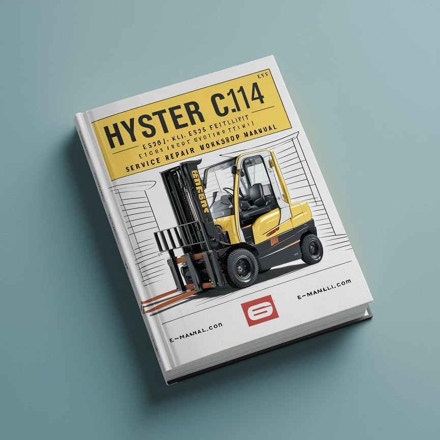 Manual de taller de reparación y mantenimiento de carretilla elevadora eléctrica Hyster C114 (E25XL E30XL E35XL E1.25XL E1.50XL E1.75XL)