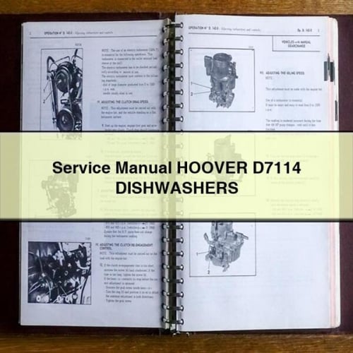 Hoover D7114 Dishwasher Service Manual PDF