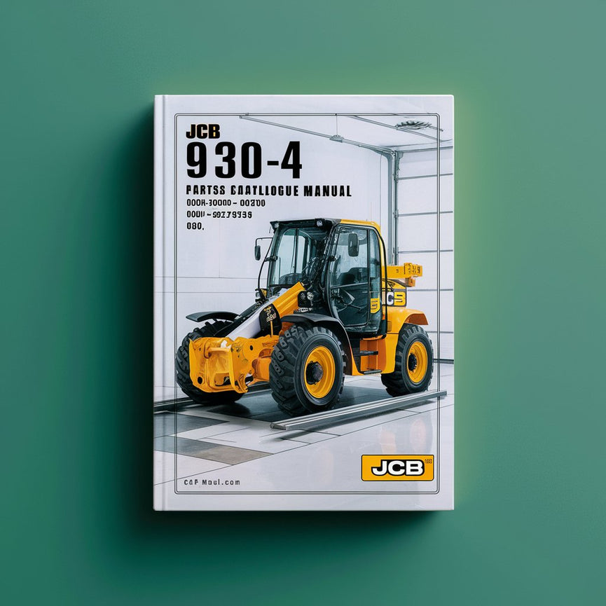 JCB 930-4 LE Forklift Parts Catalogue Manual (SN: 00660300-00664999 00822000-00823755)