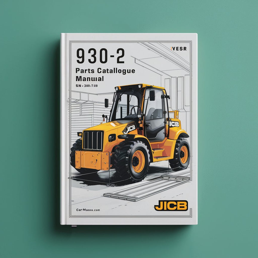 Manual del catálogo de piezas de la carretilla elevadora JCB 930-2 (número de serie: 00607000-00607149)