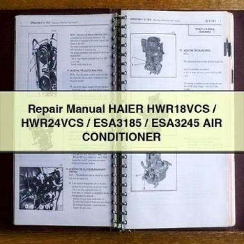 Haier HWR18VCS/HWR24VCS/ESA3185/ESA3245 Air Conditioner Repair Manual (PDF)