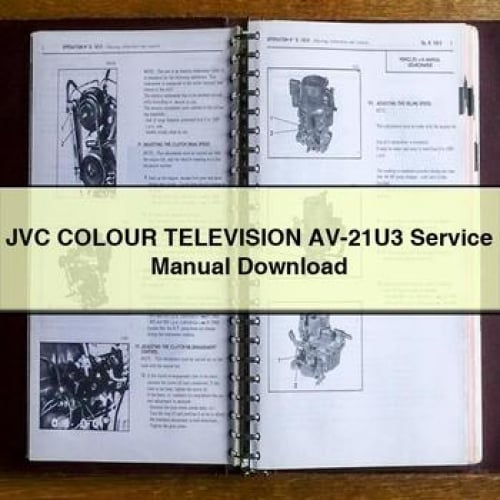 JVC COLOUR TELEVISION AV-21U3 Service Manual Download PDF