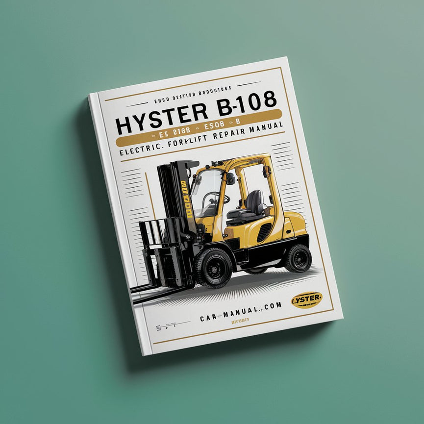 Manual de servicio y reparación de montacargas eléctricos Hyster B108 (E30B E40B E50B E60BS)