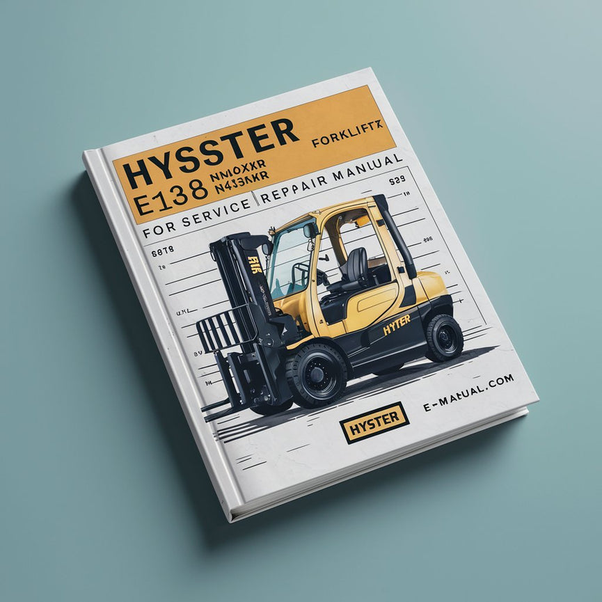 Manual de servicio y reparación de montacargas Hyster E138 (N30XMR N40XMR N45XMR N25XMDR N30XMDR N50XMA)