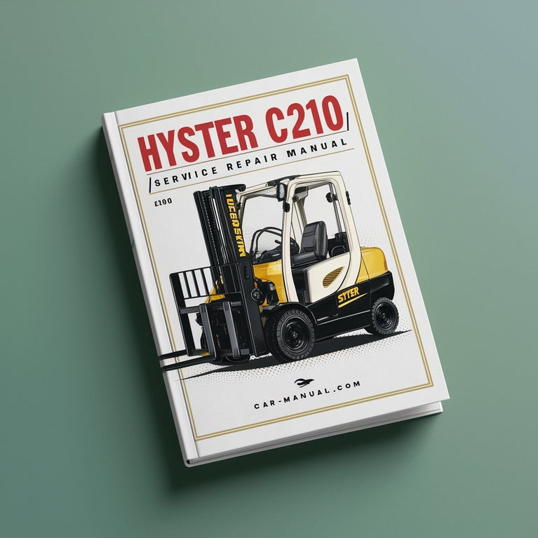 Manual de servicio y reparación de montacargas Hyster C210 (N30XMH)