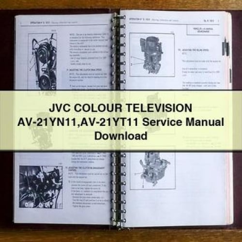 JVC COLOUR TELEVISION AV-21YN11 AV-21YT11 Service Manual Download PDF