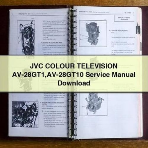 JVC COLOUR TELEVISION AV-28GT1 AV-28GT10 Service Manual Download PDF