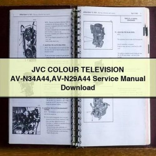 JVC COLOUR TELEVISION AV-N34A44 AV-N29A44 Service Manual Download PDF