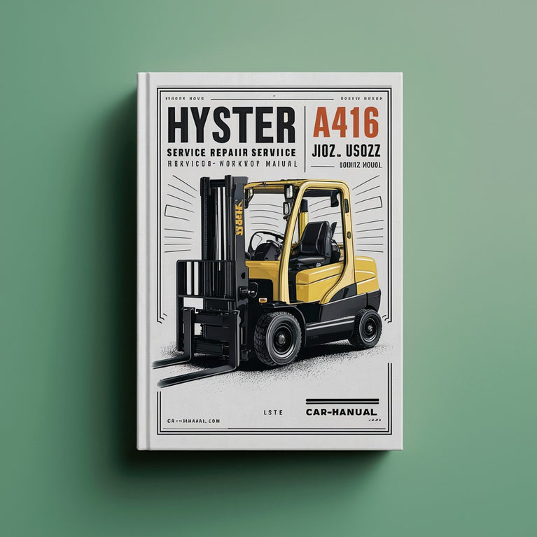 Manual de taller y reparación de montacargas Hyster A416 (J40Z J50Z J60Z)