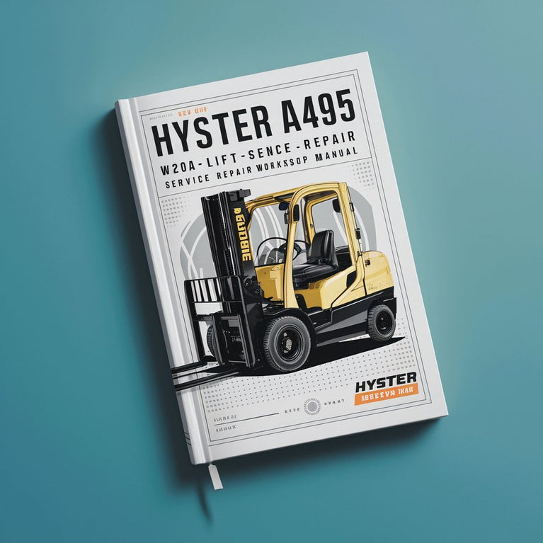 Manual de taller de reparación y mantenimiento de montacargas Hyster A495 (W20ZA W25ZA)