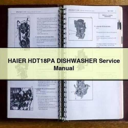 HAIER HDT18PA DISHWASHER Service Manual PDF Download