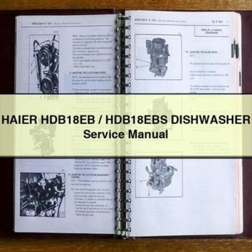 Haier HDB18EB/HDB18EBS Dishwasher Service Manual