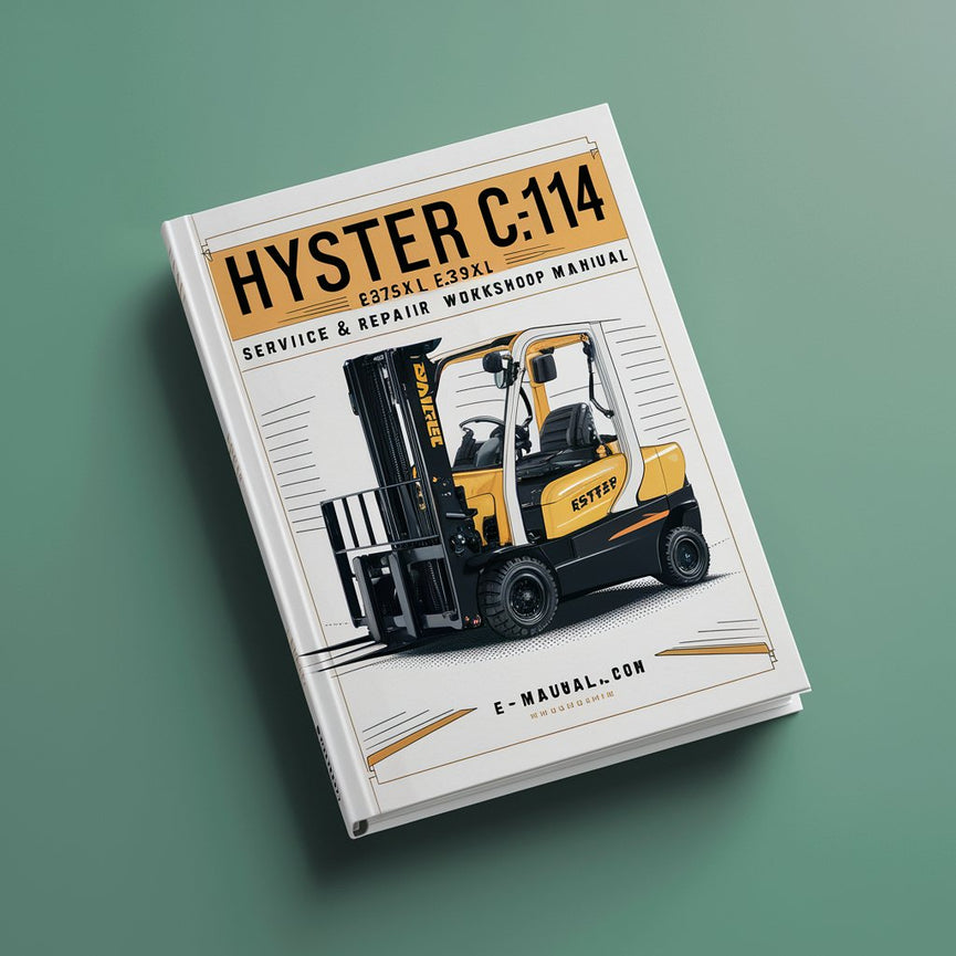 Manual de taller de servicio y reparación de montacargas Hyster C114 (E25XL E30XL E35XL)