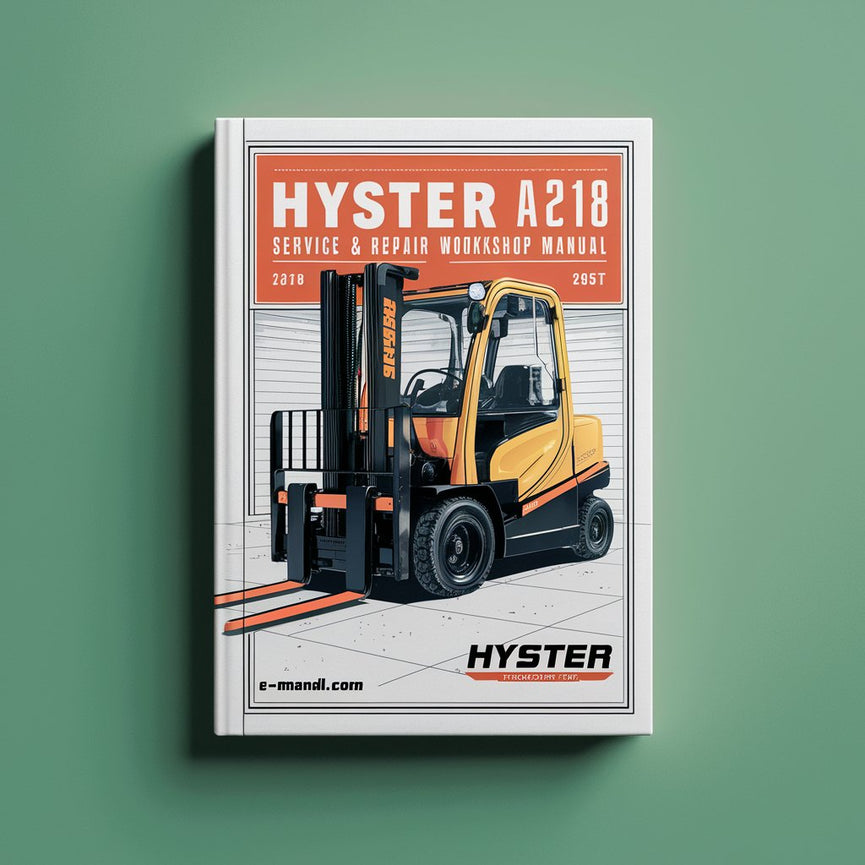 Manual de taller de servicio y reparación de montacargas Hyster A218 (W40XT)